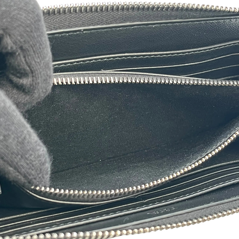 Dior CD Icon Round Zipper Long Wallet - Black
