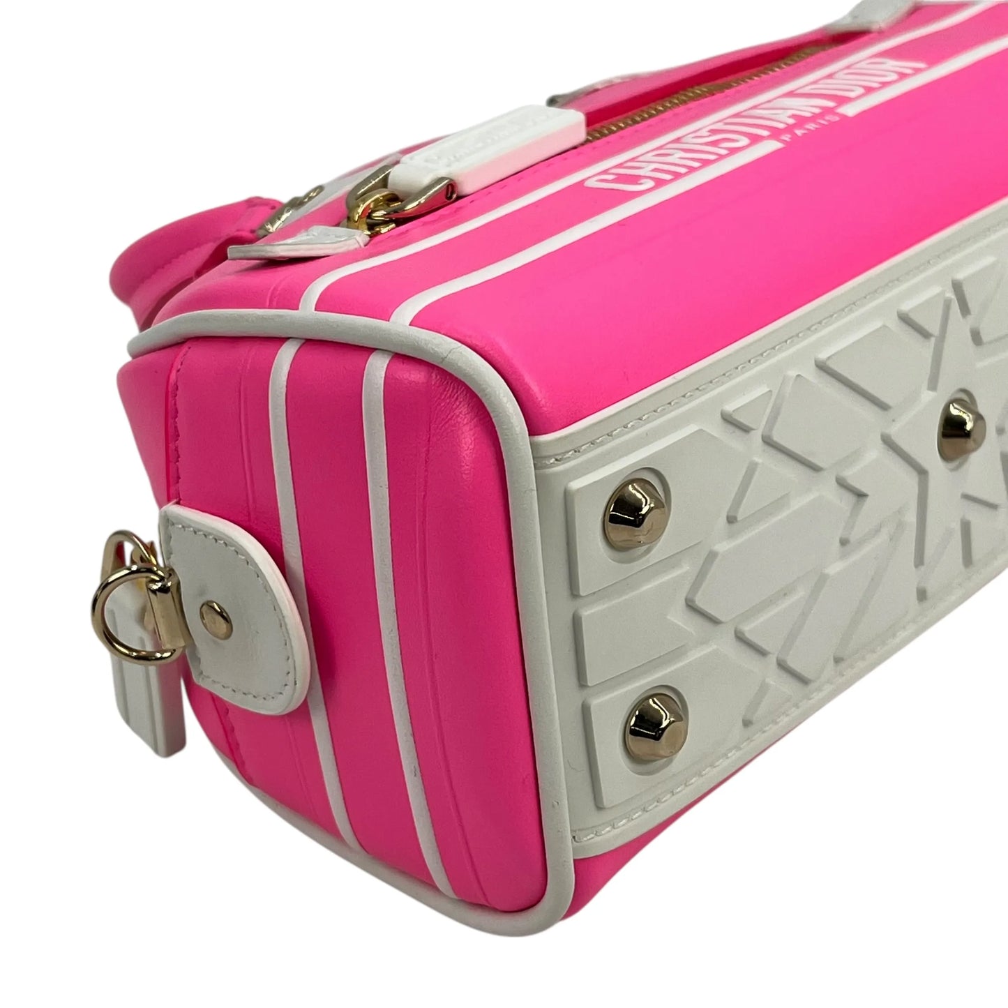 Dior Vibe Small Bowling Bag Handbag/Shoulder Bag - Pink 