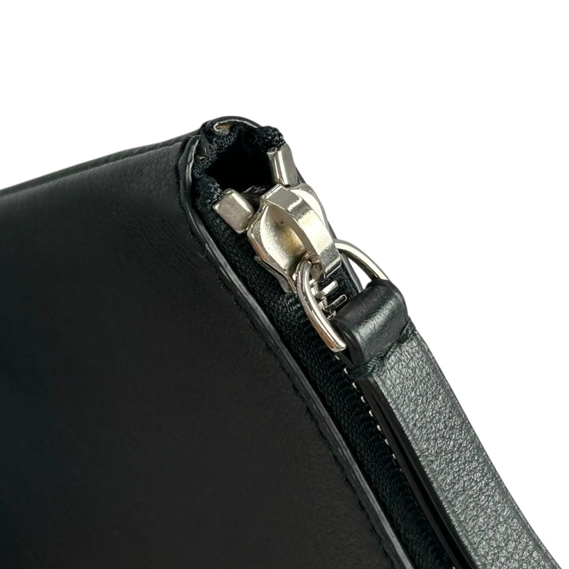 Balenciaga Leather Clutch Bag - Black