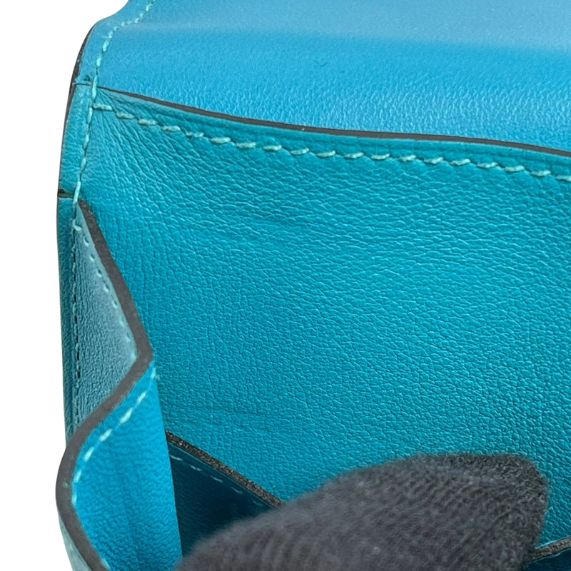 Hermes Dogon GM Bi-Fold Long Wallet - Turquoise