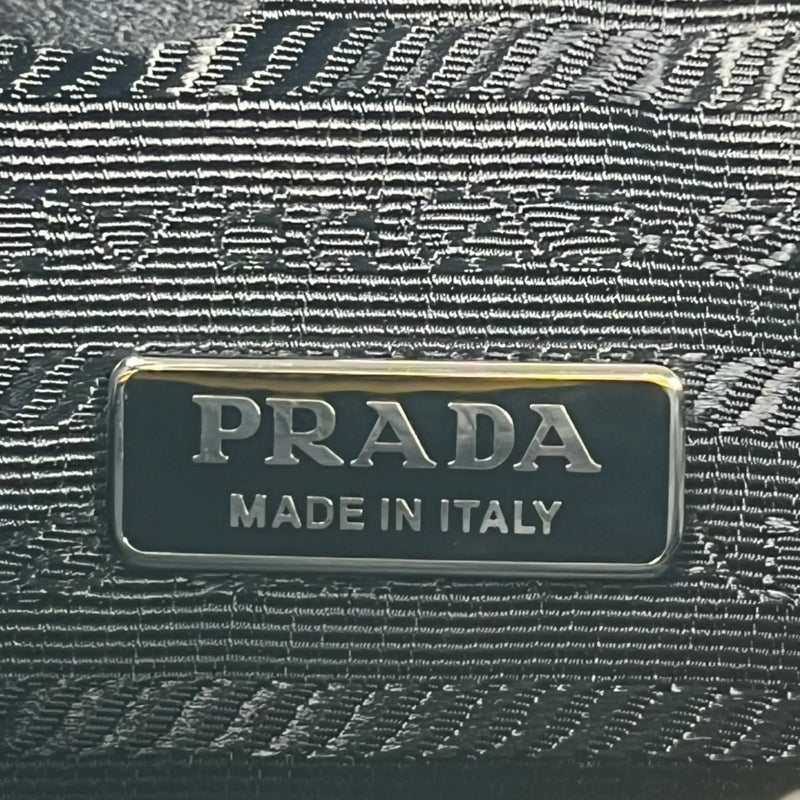 PRADA Triangle Leather Clutch Bag - Yellow