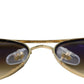 Ray-Ban Gold Frame Sunglasses - Brown - 34070