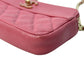 CHANEL Materasse Caviarskin Chain Wallet - Pink - 31343