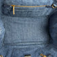PRADA Canapa Denim Tote Bag Hand Bag - Blue