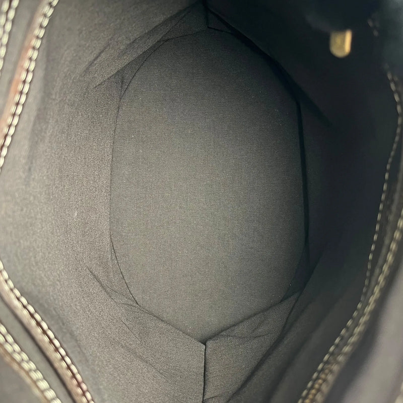 Louis Vuitton Monogram Mini Lin Bucket Bag Hand Bag - Darkbrown