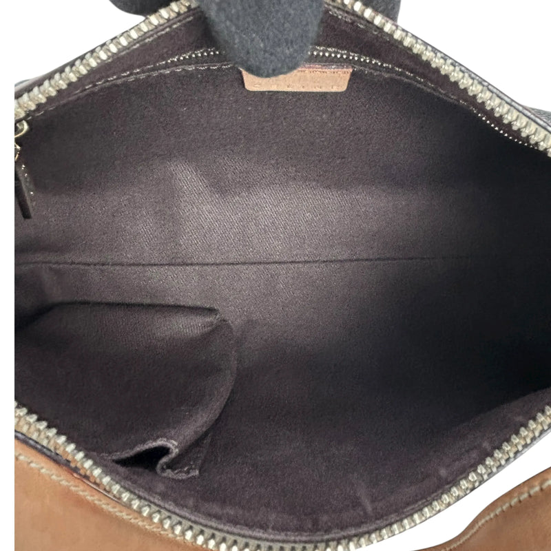 Celine Macadam PVC Canvas One Shoulder Bag Hand Bag - Brown