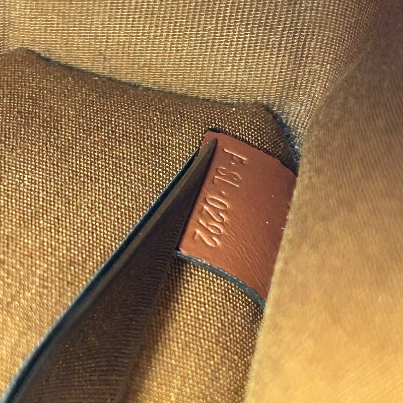 Celine Mini Vertical Cabas Triomphe Canvas Hand Bag - Brown 