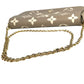 LOUIS VUITTON Pochette Felicie Monogram Empreinte Chain Wallet - Beige