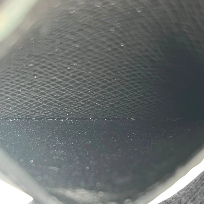 LOUIS VUITTON Taiga Leather Card Case and Coin Purse - Black 