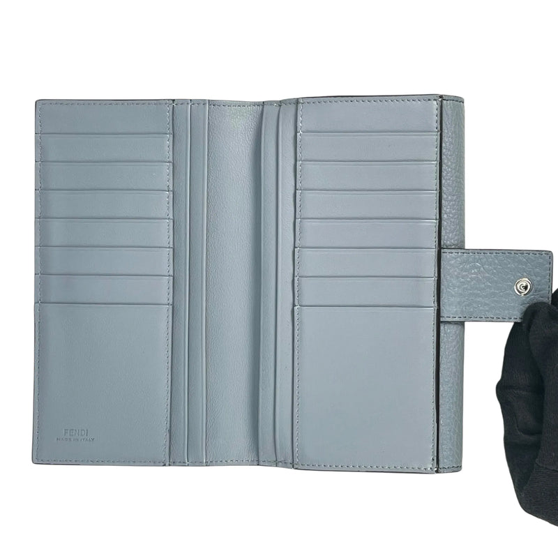 FENDI Peekaboo Continental Long Wallet - Blue 