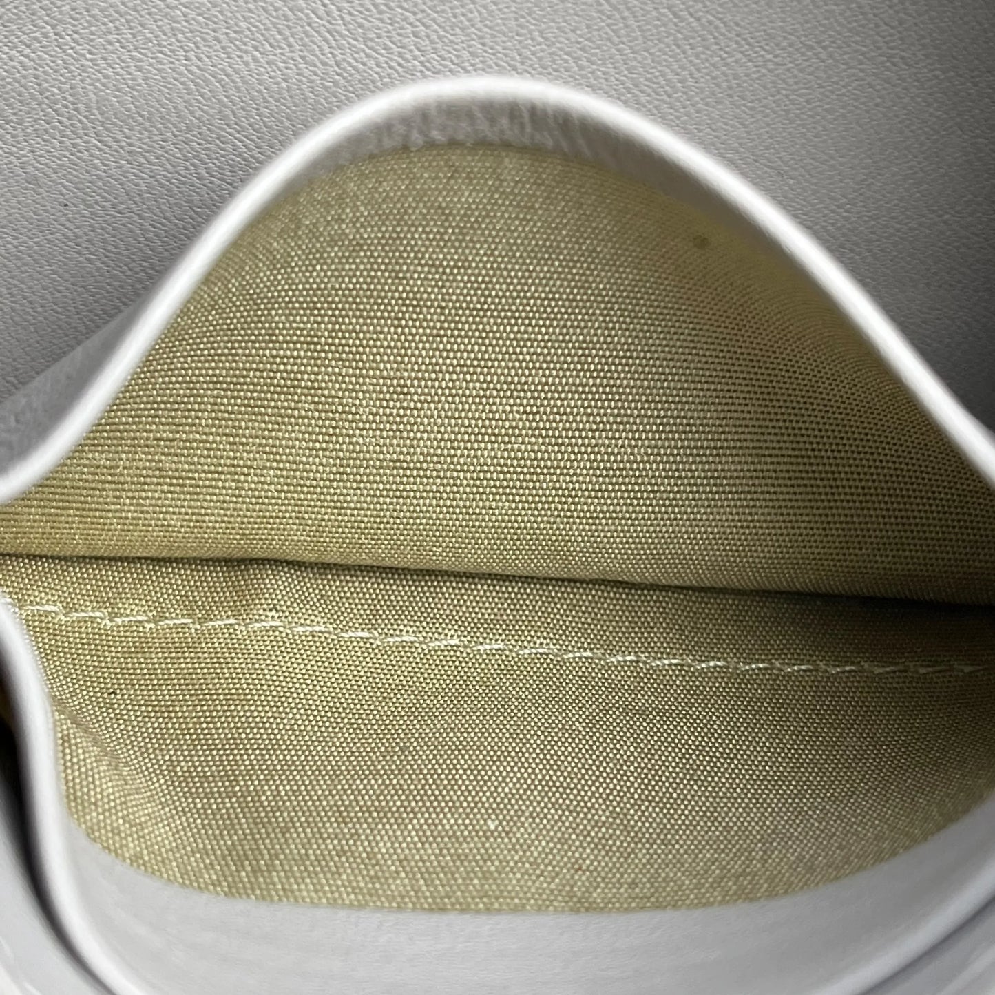 CELINE Two-Tone Key Ring Coin Case - Gray and Blue 