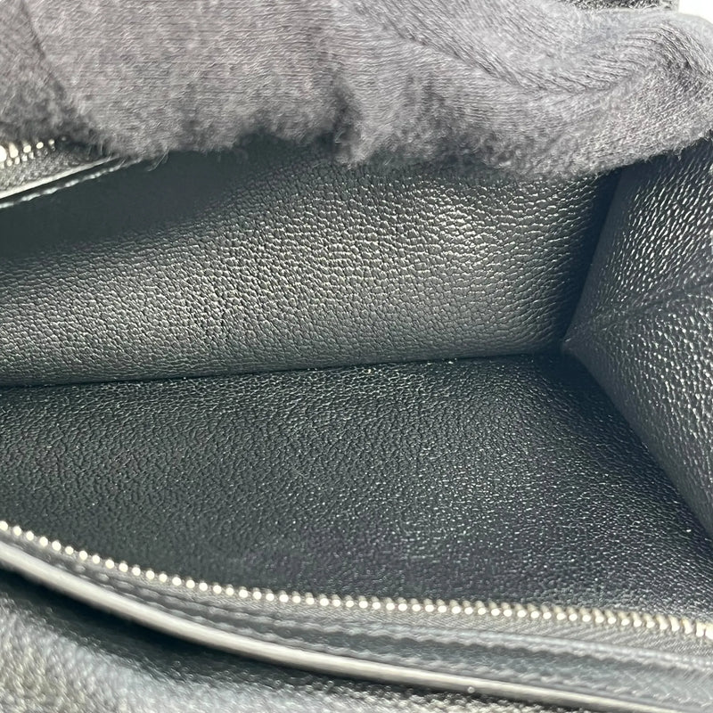 HERMES Bearn Soufflet Alligator Long Wallet - Black with J Stamp (2006) 