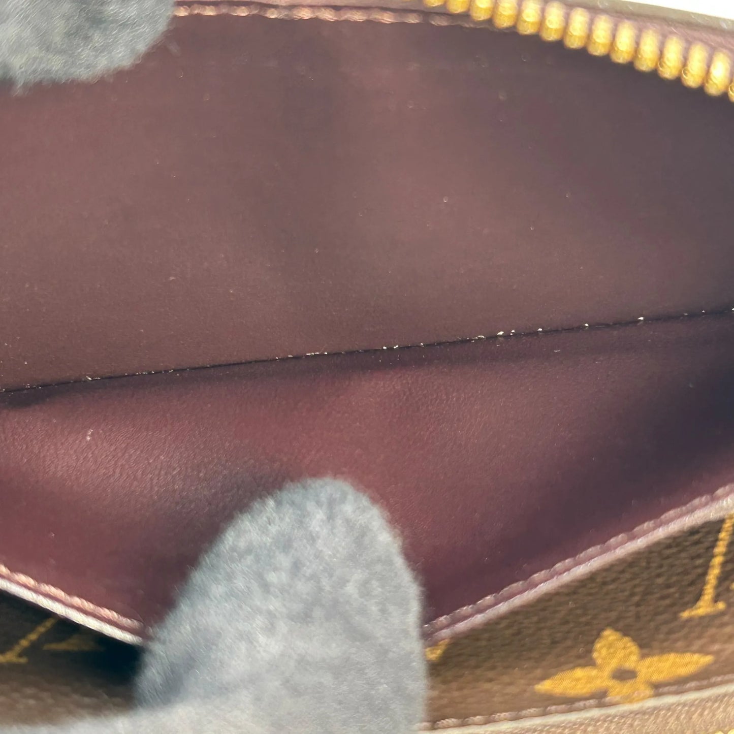 LOUIS VUITTON Portefeuille Miroir Bicolor Vernis Long Wallet - Darkbrown × Red