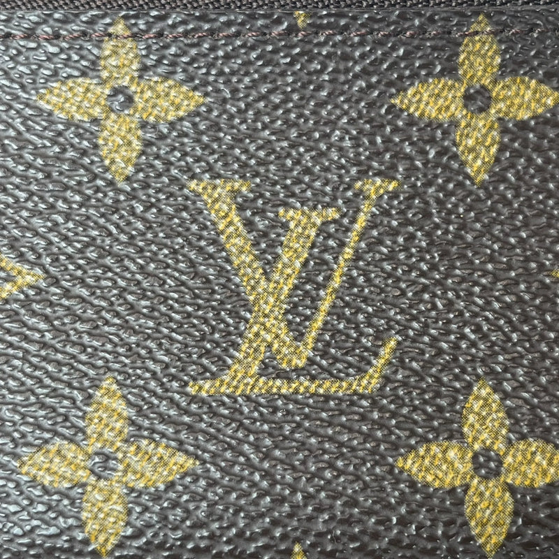 LOUIS VUITTON モノグラム ポシェットクレ キーケース コインケース - ブラウン