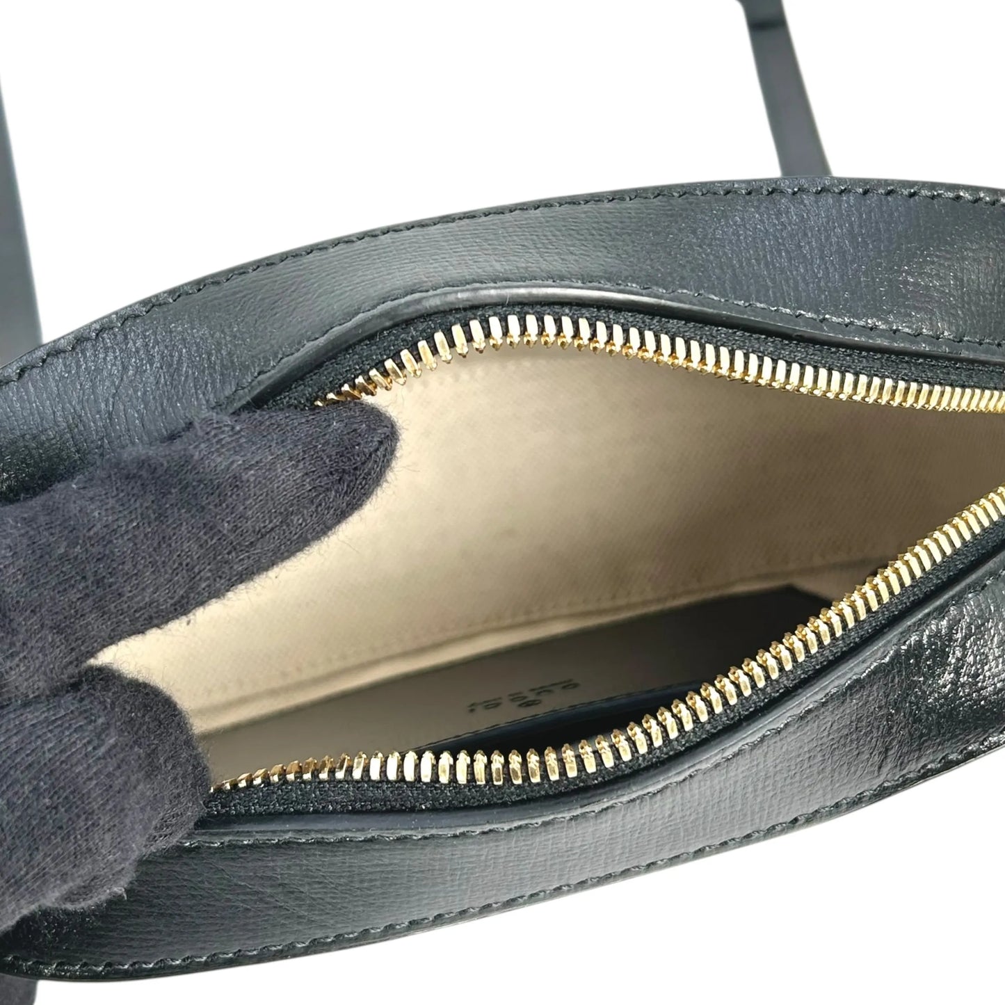 GUCCI Horsebit 1955 Leather Small Shoulder Bag - Black