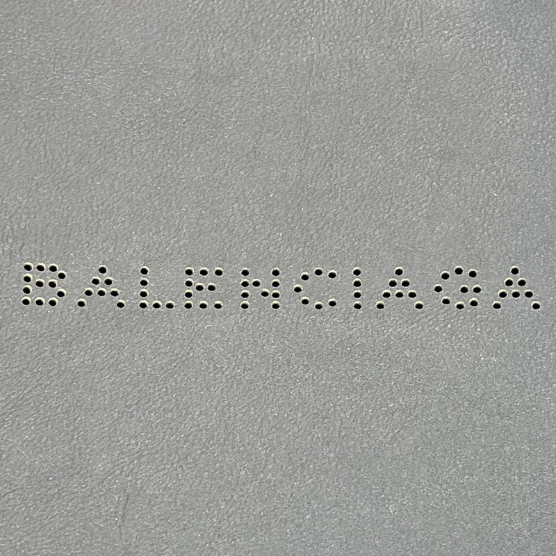 BALENCIAGA Logo Leather Clutch Bag - Black