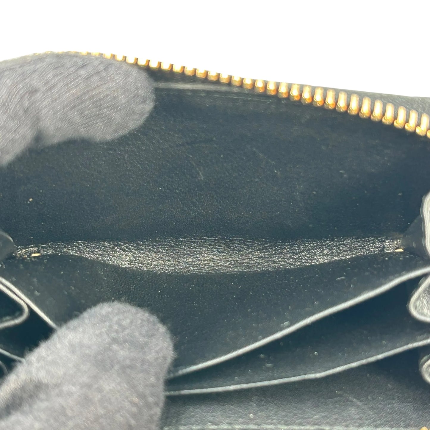 GUCCI グッチシマ GGパターン レザー コインケース - ブラック