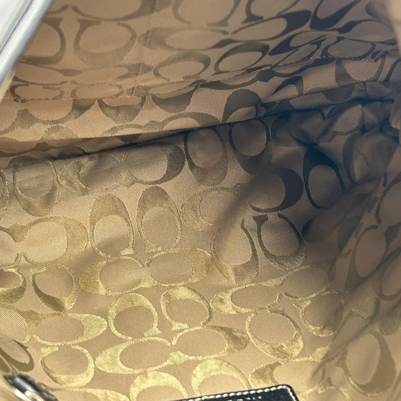 Coach ソーホー クロスボディ メッセンジャー レザー ショルダーバッグ - ブラック