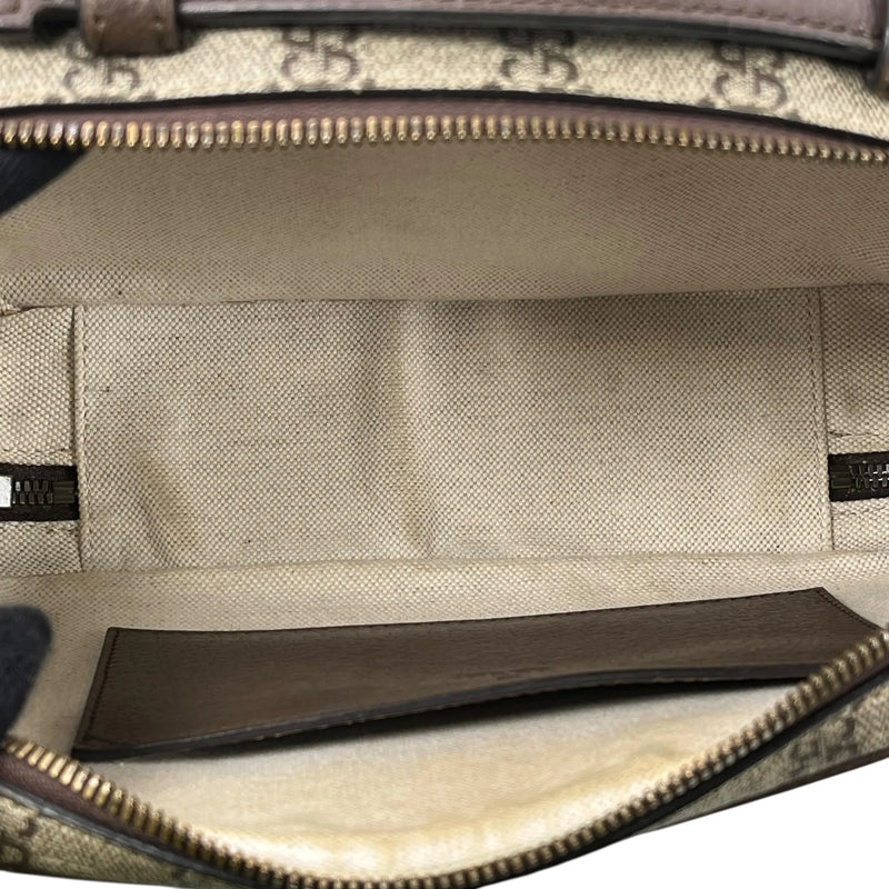 GUCCI オフディア スモール GGスプリーム キャンバス ショルダーバッグ - ブラウン