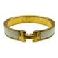 HERMES Clic H Cream Gold