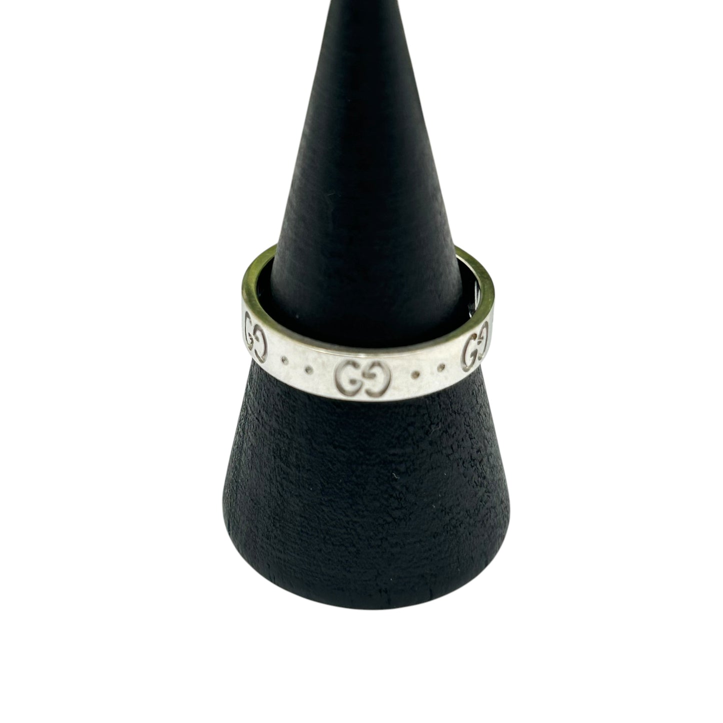 GUCCI Icon Ring 18KWG Jewelry