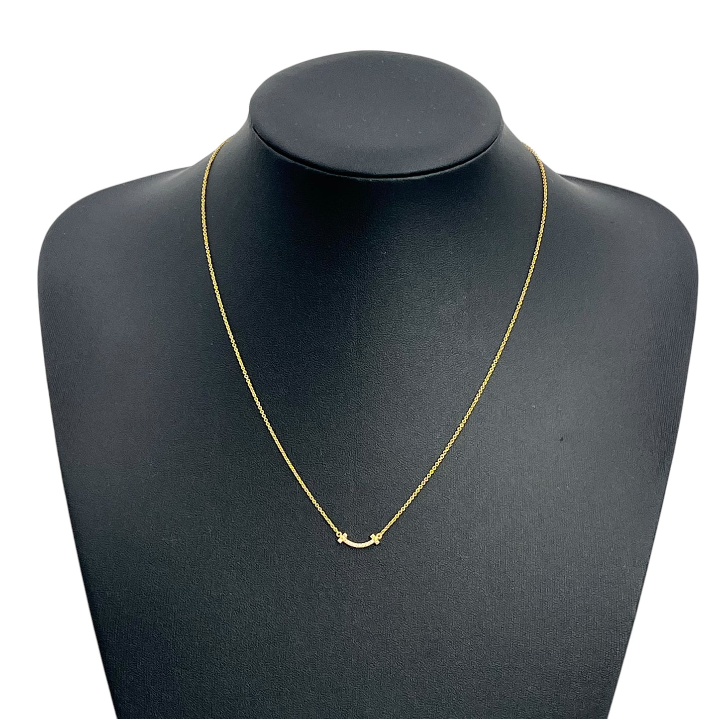 Tiffany & Co T-Smile Mini Diamond Necklace
