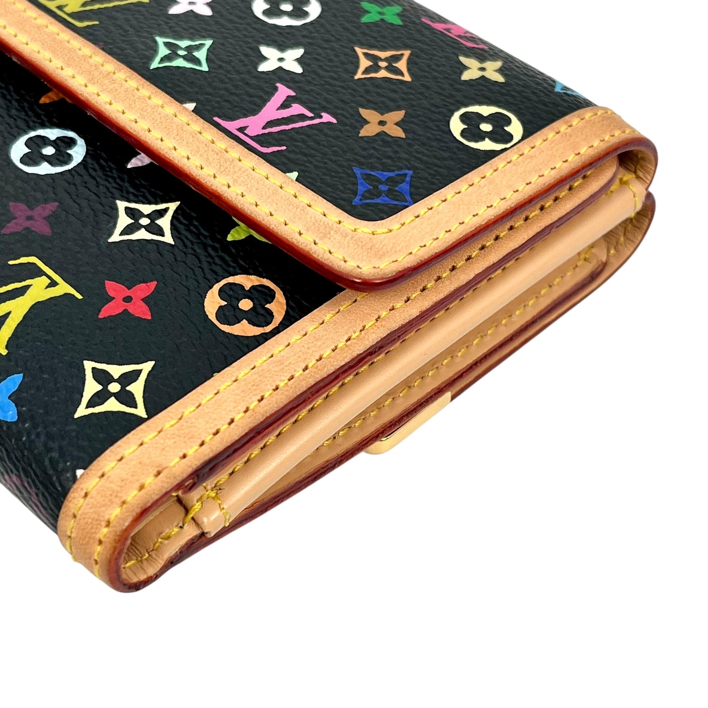 Louis Vuitton Portemone Bie Cult Credit Multicolor Noir