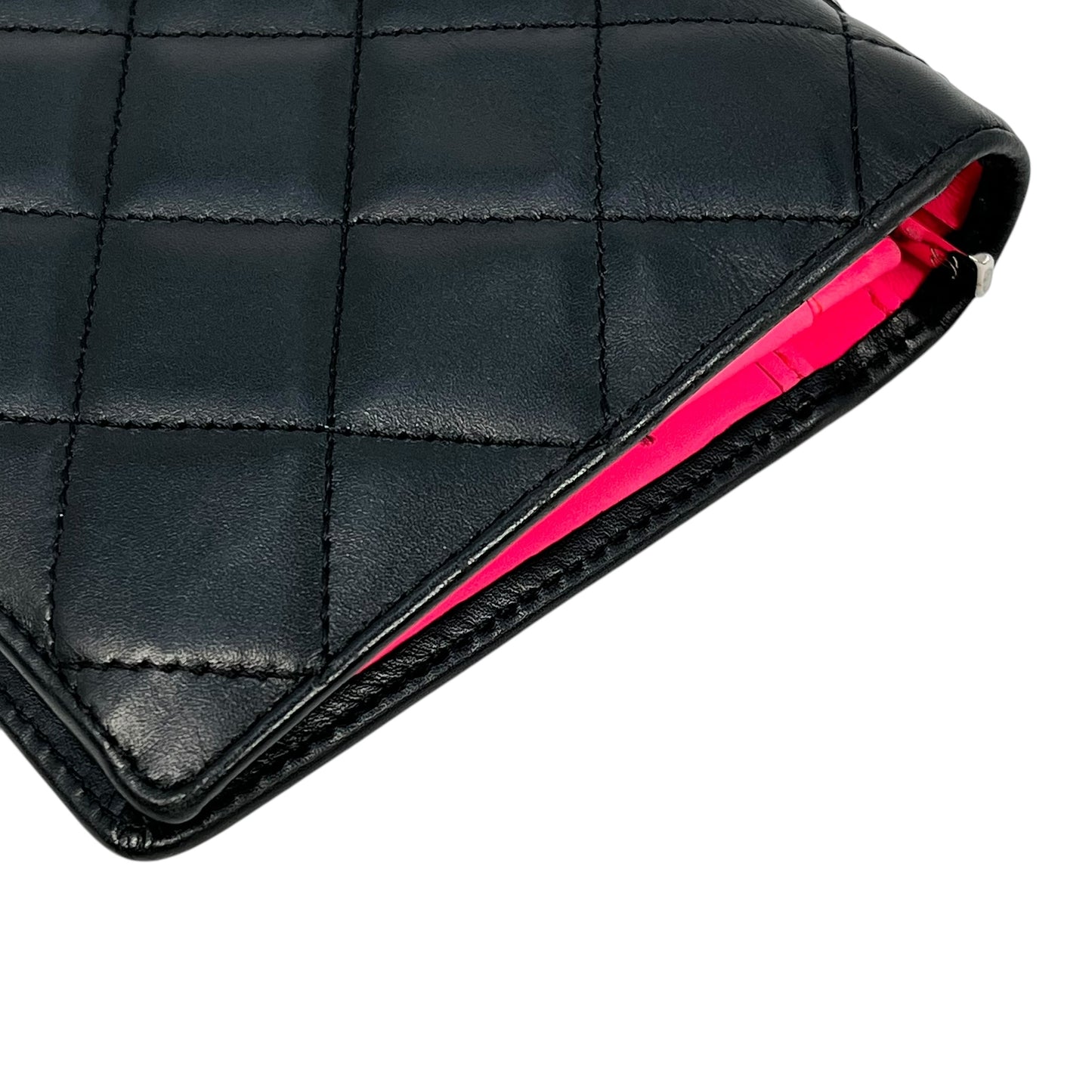 CHANEL Cambon Line Bi-fold long wallet