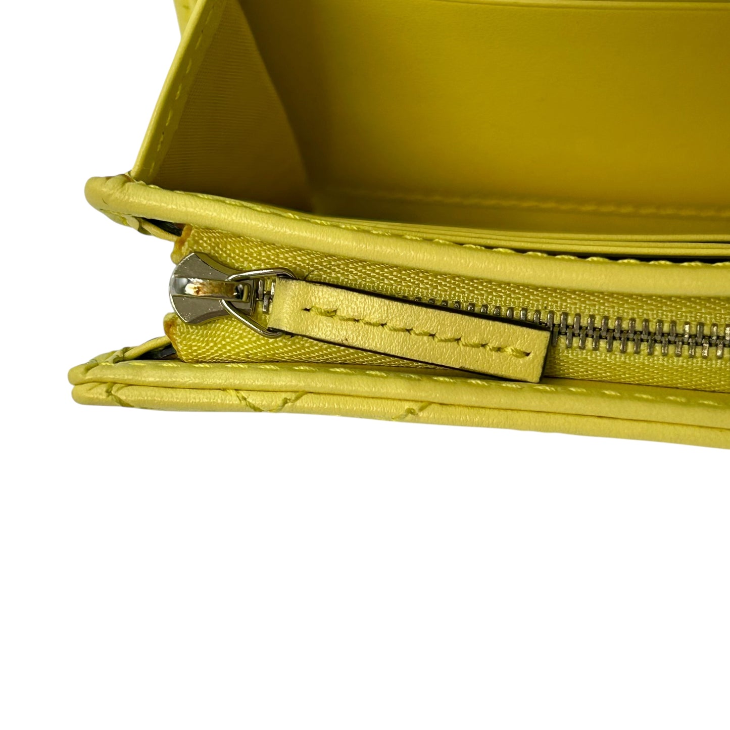 GUCCI GG Marmont Leather Compact Wallet - Yellow
