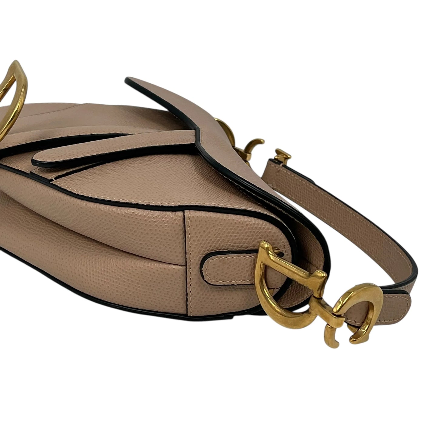 Dior Saddle Leather Hand Bag - Beige
