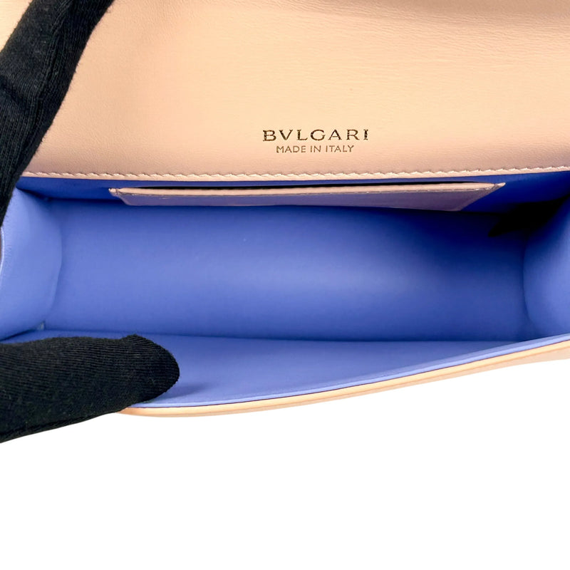 BVLGARI Serpenti Forever Chain Shoulder Bag - Pink Beige 