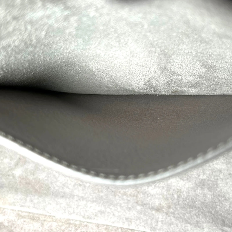 Saint Laurent Cabas Leather Hand Bag - Gray