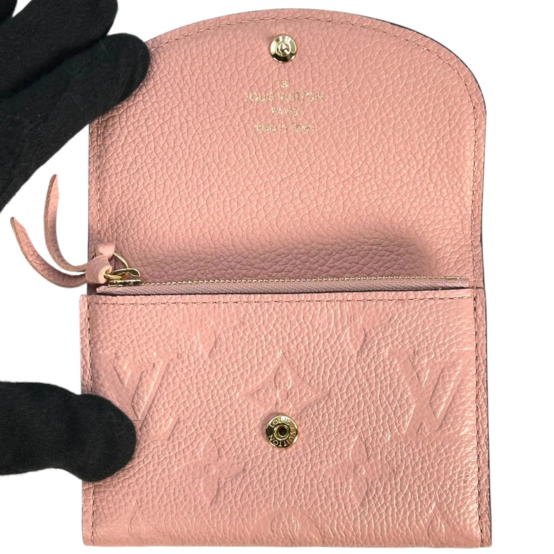 Louis Vuitton Monogram Empreinte Porte Monnaie Rosalie Coin Case - Pink 