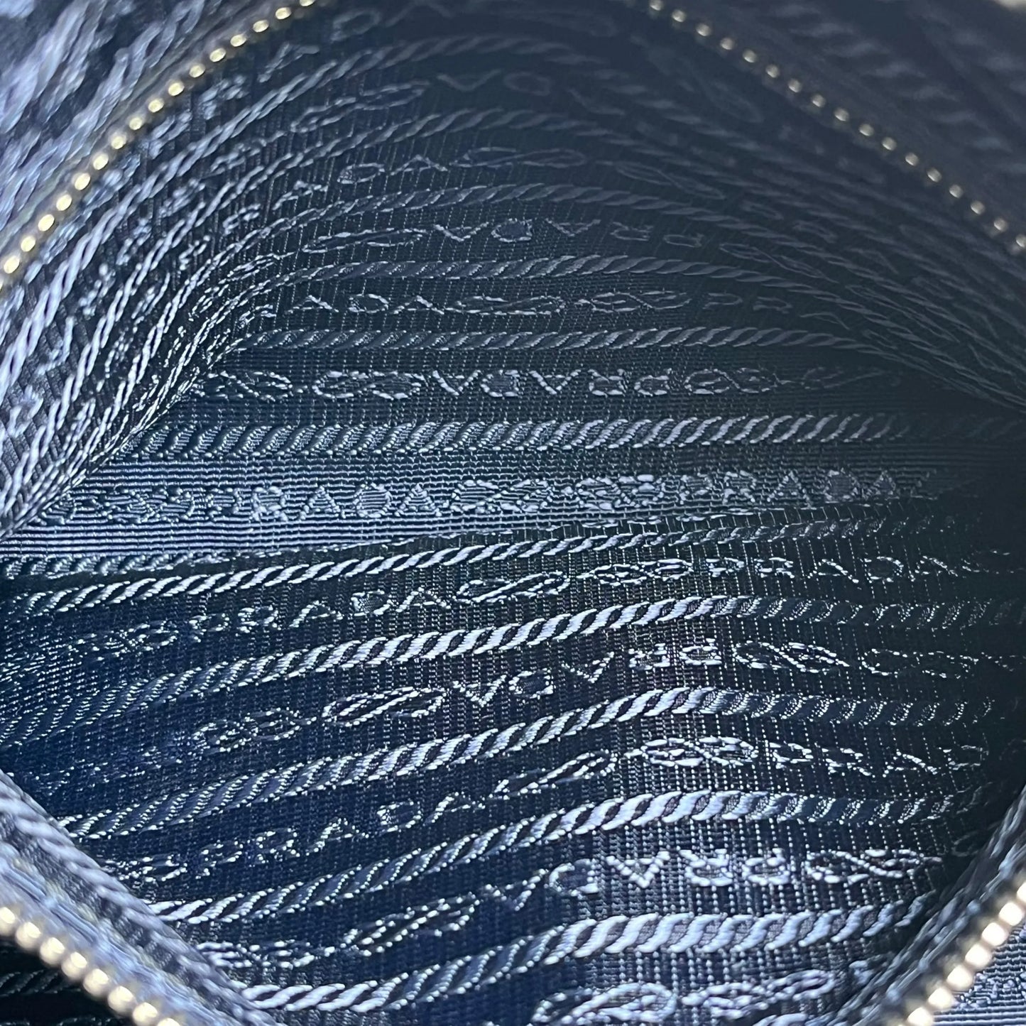 PRADA Nylon Quilting Chain Shoulder Bag - Navy
