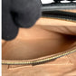 GUCCI Guccissima Padlock Top Handle Leather Hand Bag - Black