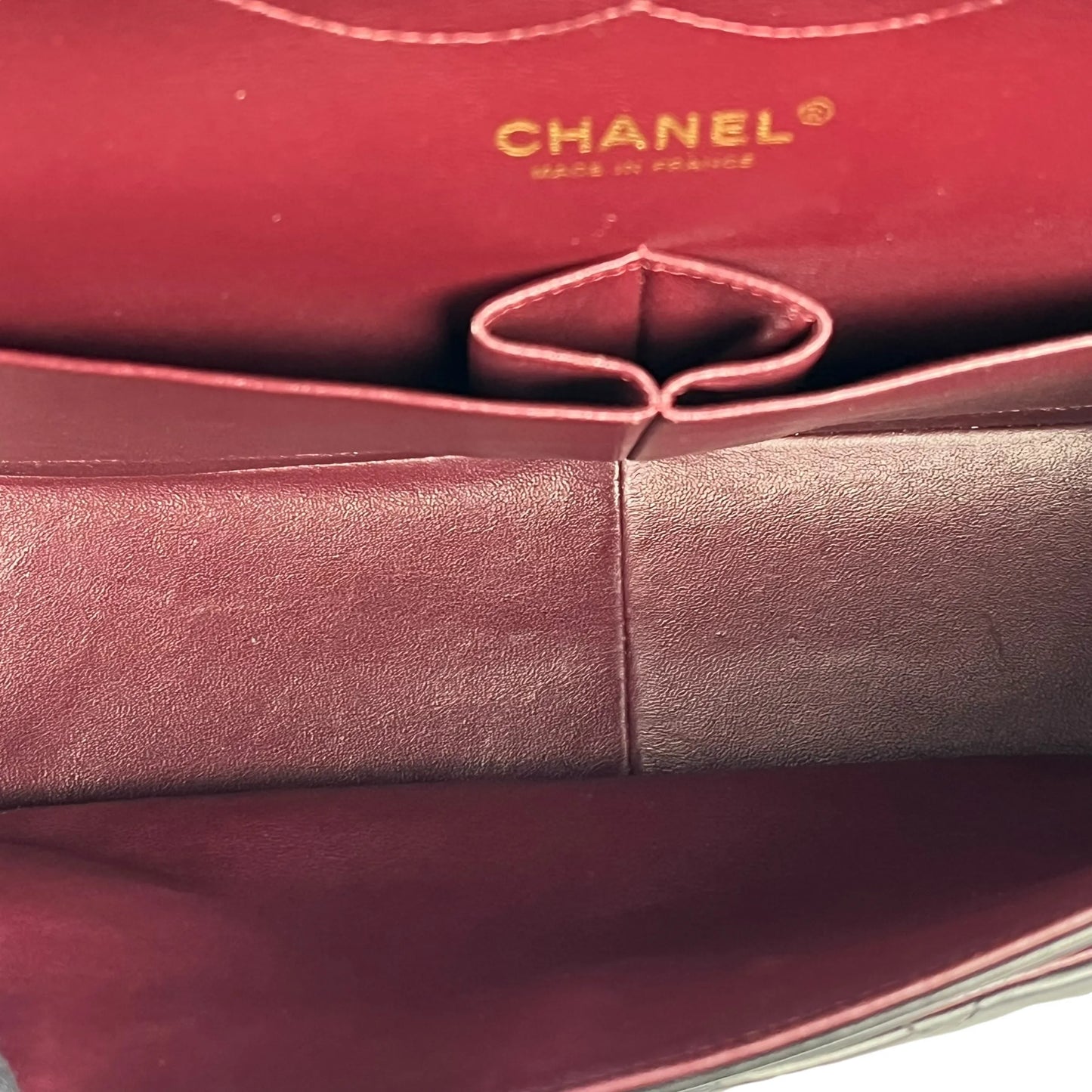 CHANEL Matelasse W-flap Chain Shoulder Bag - Black 