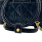 CHANEL Matelasse Boston Velvet Mini Bag Shoulder Bag - Black