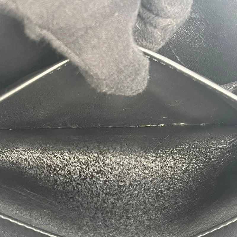 CHANEL Boy Chanel Fur Chain Shoulder Bag - Black