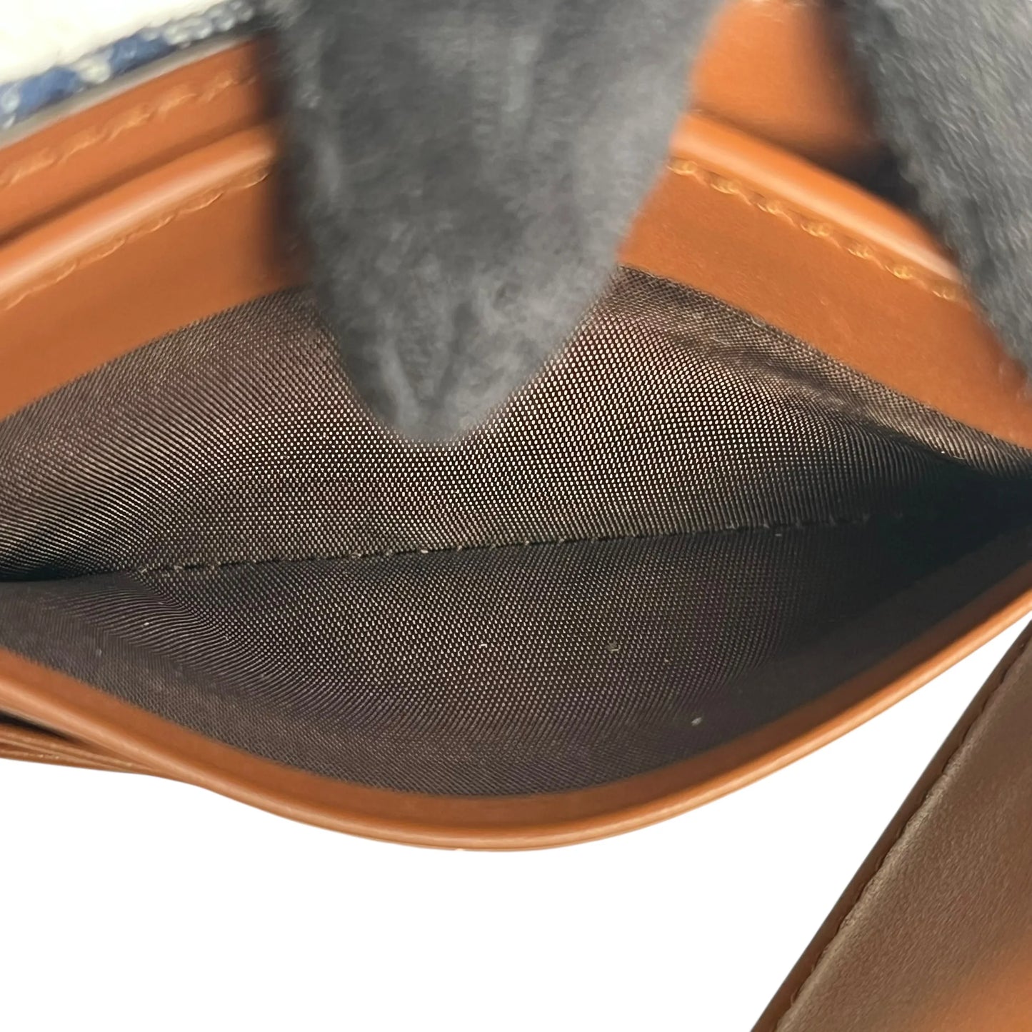 FENDI FF Denim Compact Wallet - Blue
