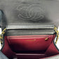 CHANEL Matelasse Lambskin Chain Shoulder Bag - Black