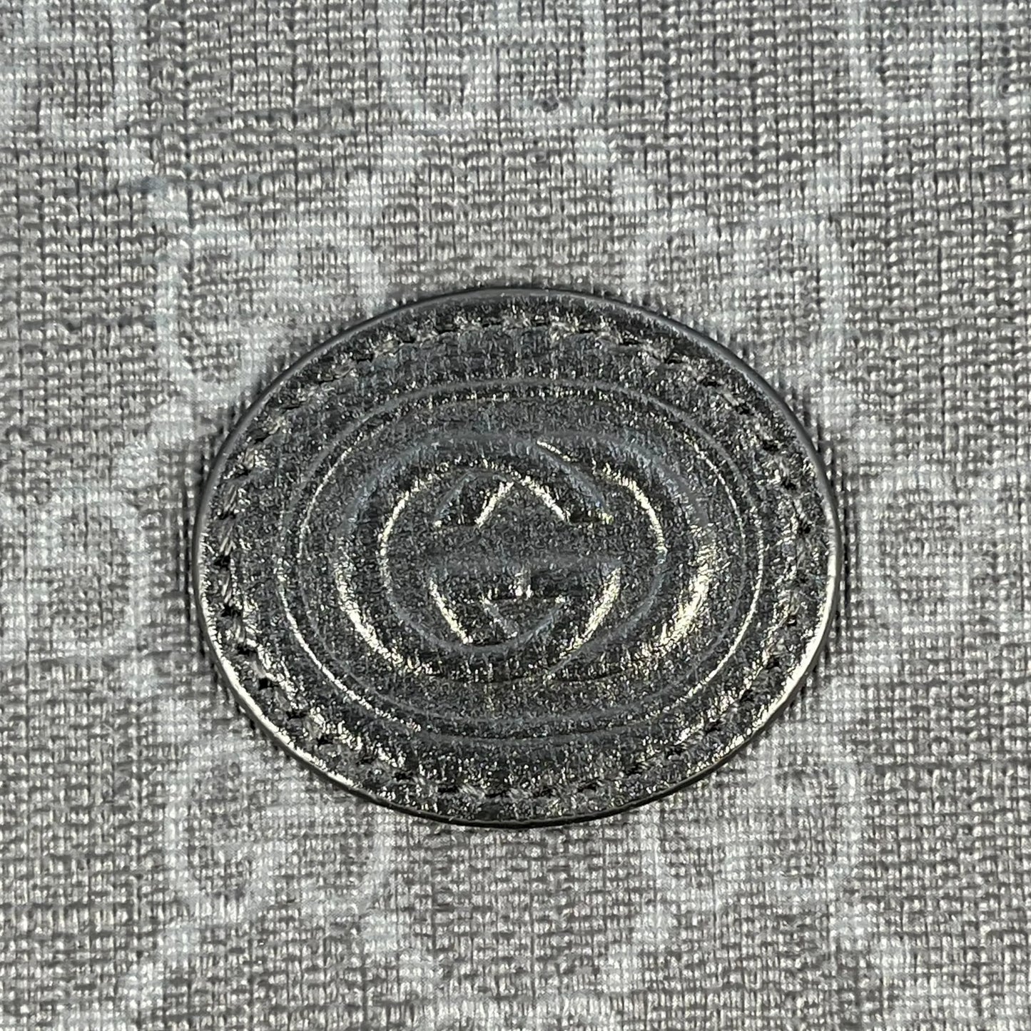 GUCCI GG Supreme Canvas Interlocking G Clutch Bag - Black 