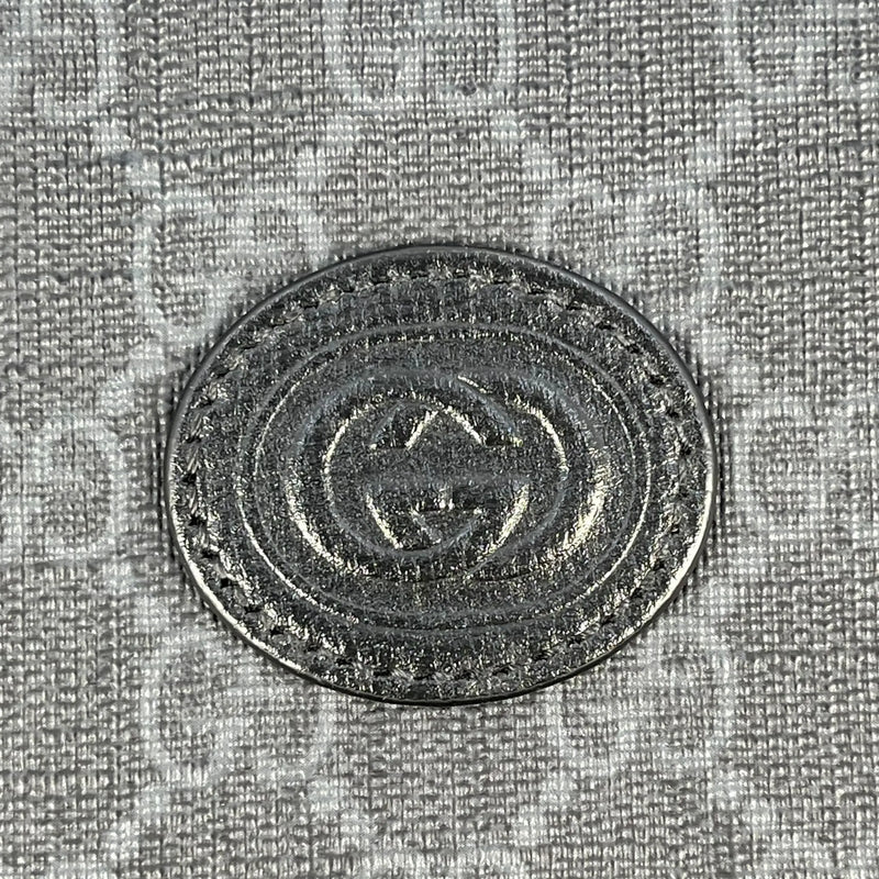 GUCCI GG Supreme Canvas Interlocking G Clutch Bag - Black 