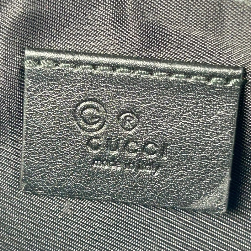 GUCCI マイクログッチシマ レザー キーケース コインケース - ブラック