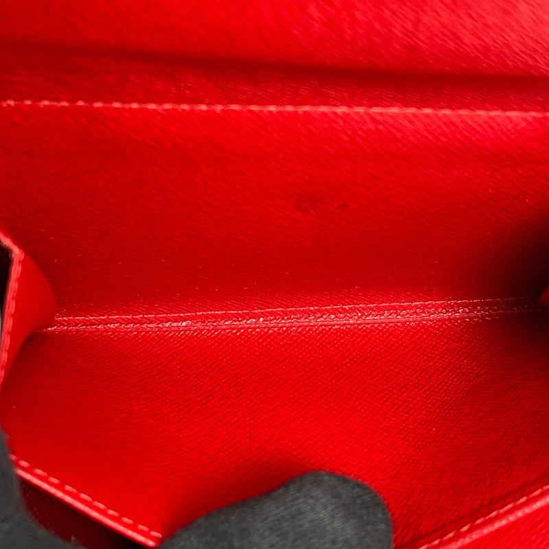 Louis Vuitton ポルトレゾール エテュイ パピエ エピレザー 三つ折り財布 コンパクトウォレット - レッド