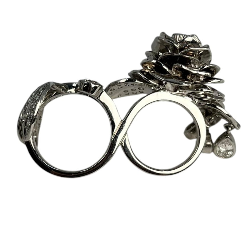 Platinum 950 Diamond Double Ring