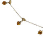 Diamond and Peridot Stones Necklace Yellow Gold