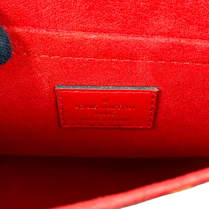 Louis Vuitton Lock BB Hand Bag Shoulder Bag - Red