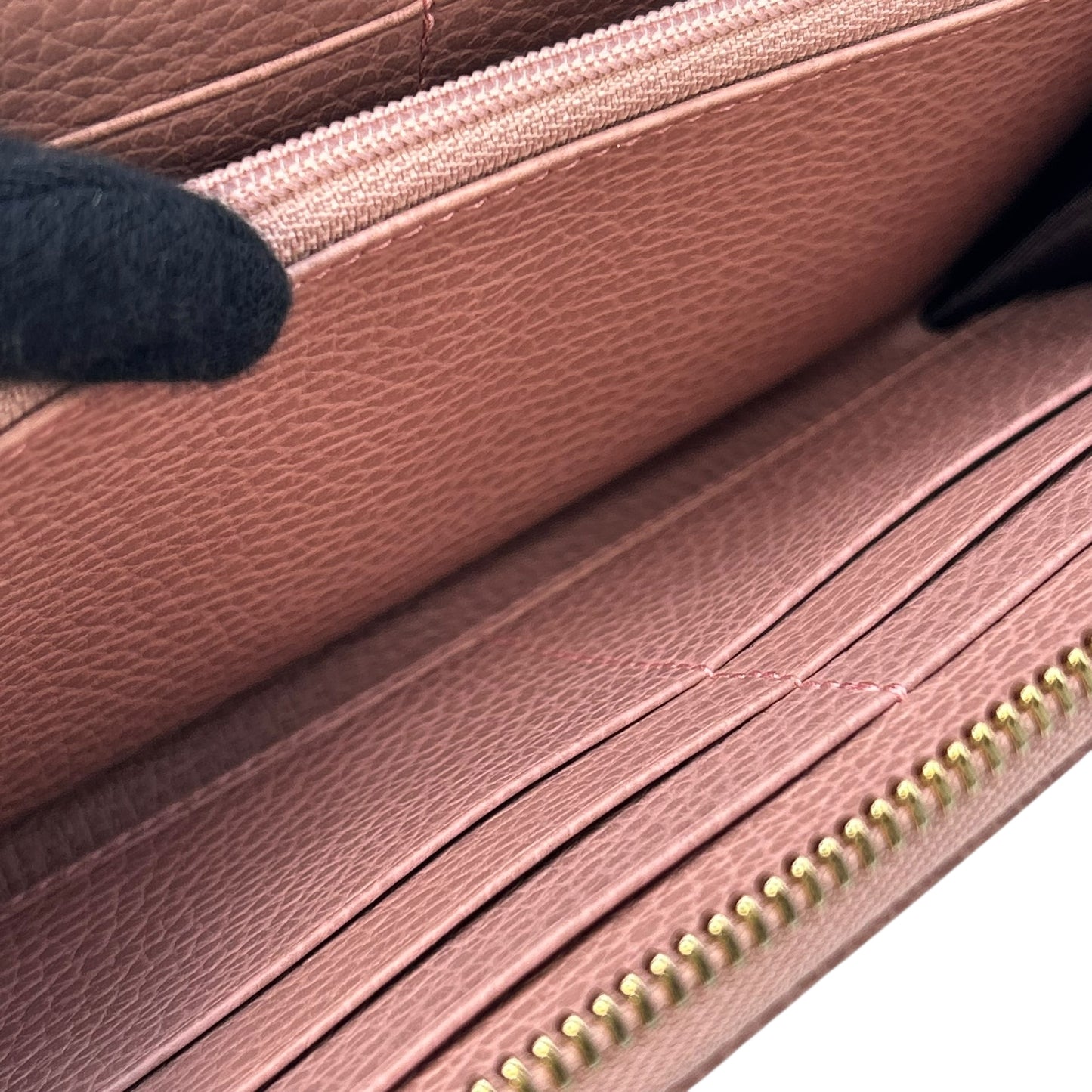 GUCCI GG Canvas Zip Around Long Wallet