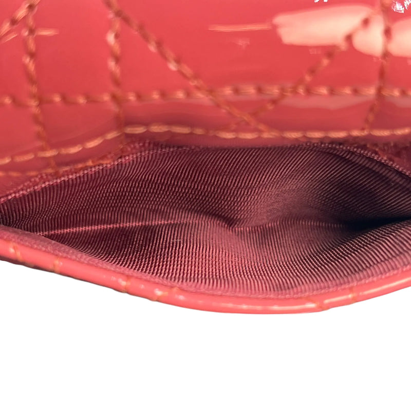 Dior Lady Dior Lotus Compact Wallet - Pink