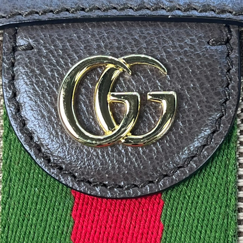 GUCCI Ophidia Jumbo GG Small Shoulder Bag - Brown